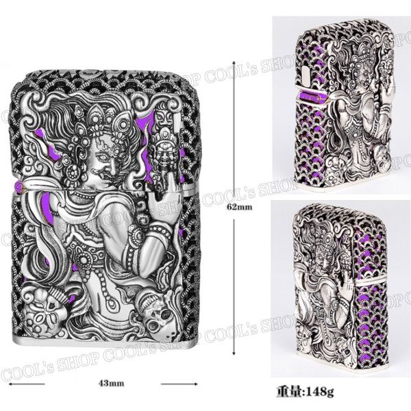 不動明王 全面装飾 フルオーダー フルメタルジャケット Zippo 和柄 和 
