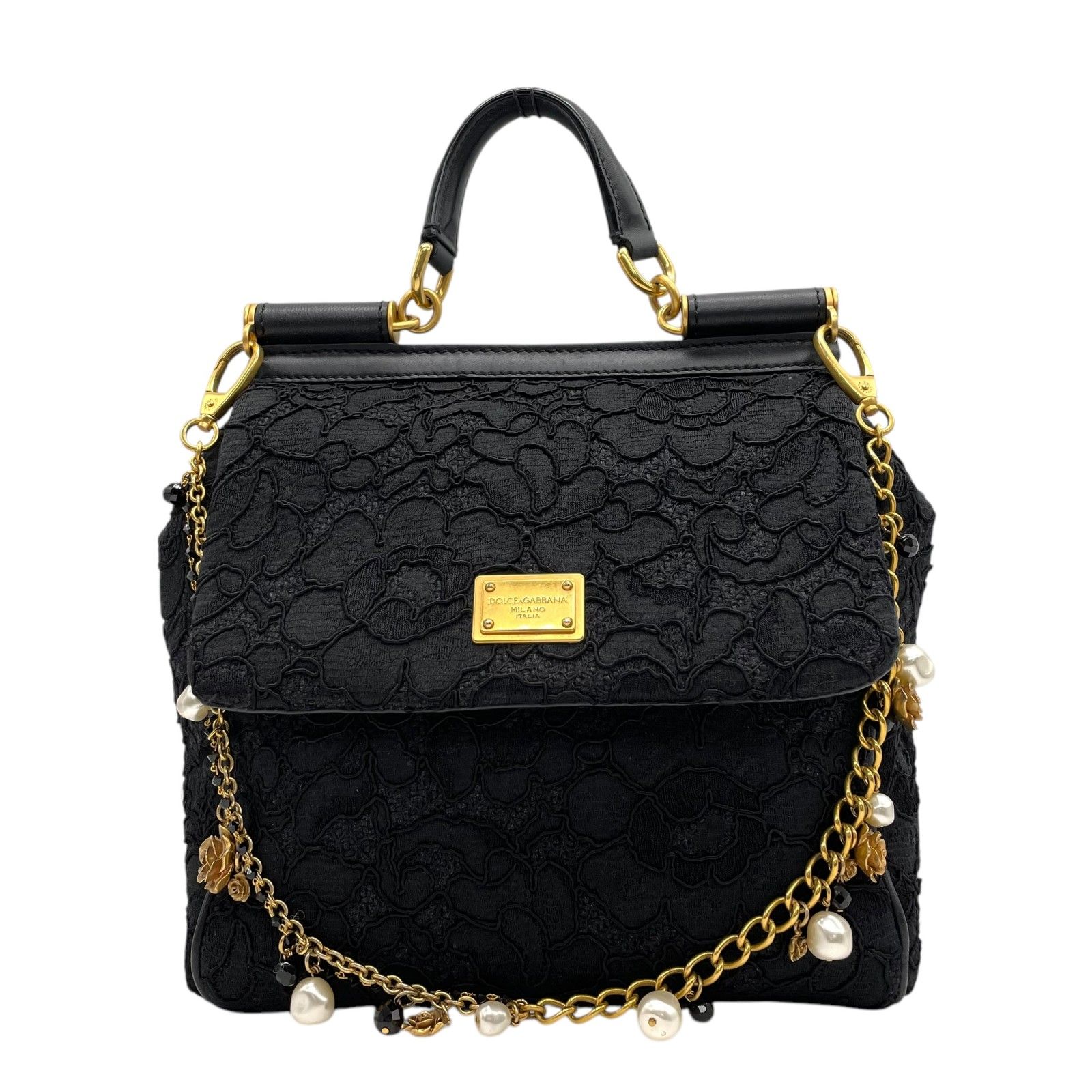 希少 極美品 ドルチェ&ガッバーナ シシリー 2way ショルダーバッグ ニット 楽天市場】ドルチェアンドガッバーナ シシリー・花柄 フラワーモチーフ