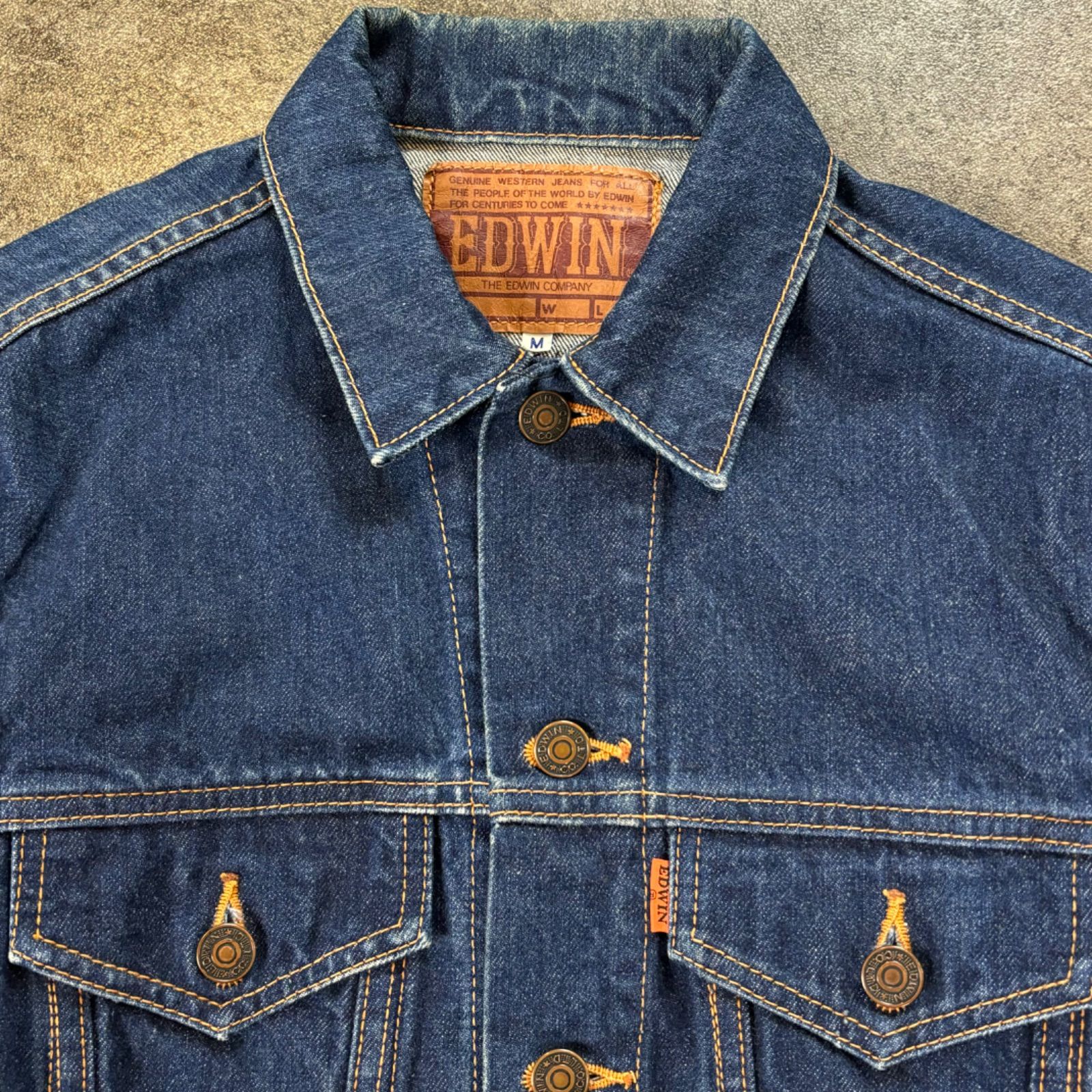80s EDWIN 5084 ヴィンテージ　デニムジャケット　MからL 80s EDWIN 5084 ヴィンテージ デニムジャケット MからL - メルカリ