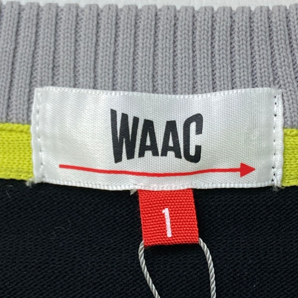 サイズ：1 WAAC ワック  ニットセーター  ブラック系 [240101500704] ゴルフウェア レディース ストスト サイズ：1 WAAC ワック ニットセーター ブラック系