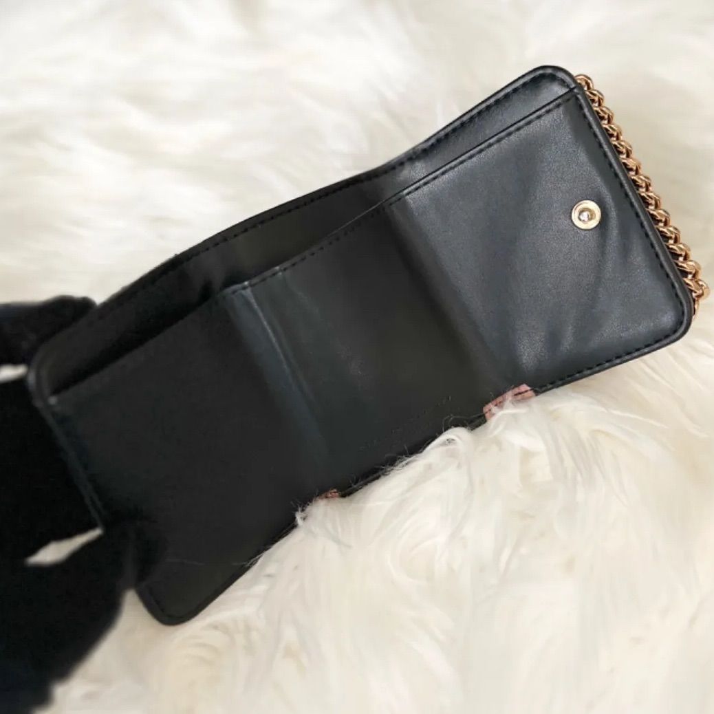 新品 ステラマッカートニー　スモール ウォレット　ファラベラ ステラマッカートニー 財布 ブラック スモール ファラベラ