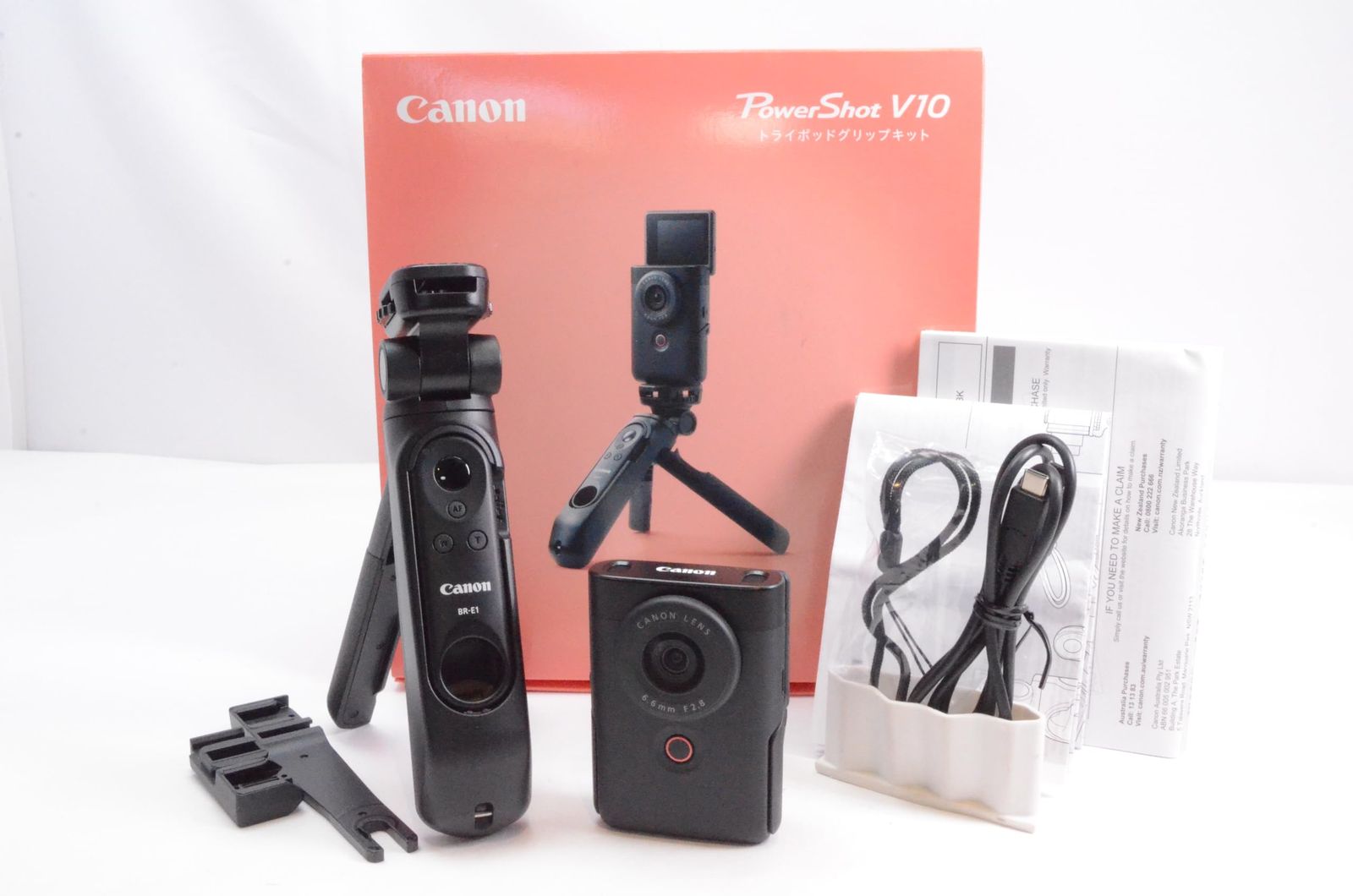 中古 キヤノンVlogカメラPowerShotV10 トライポッドグリップキット