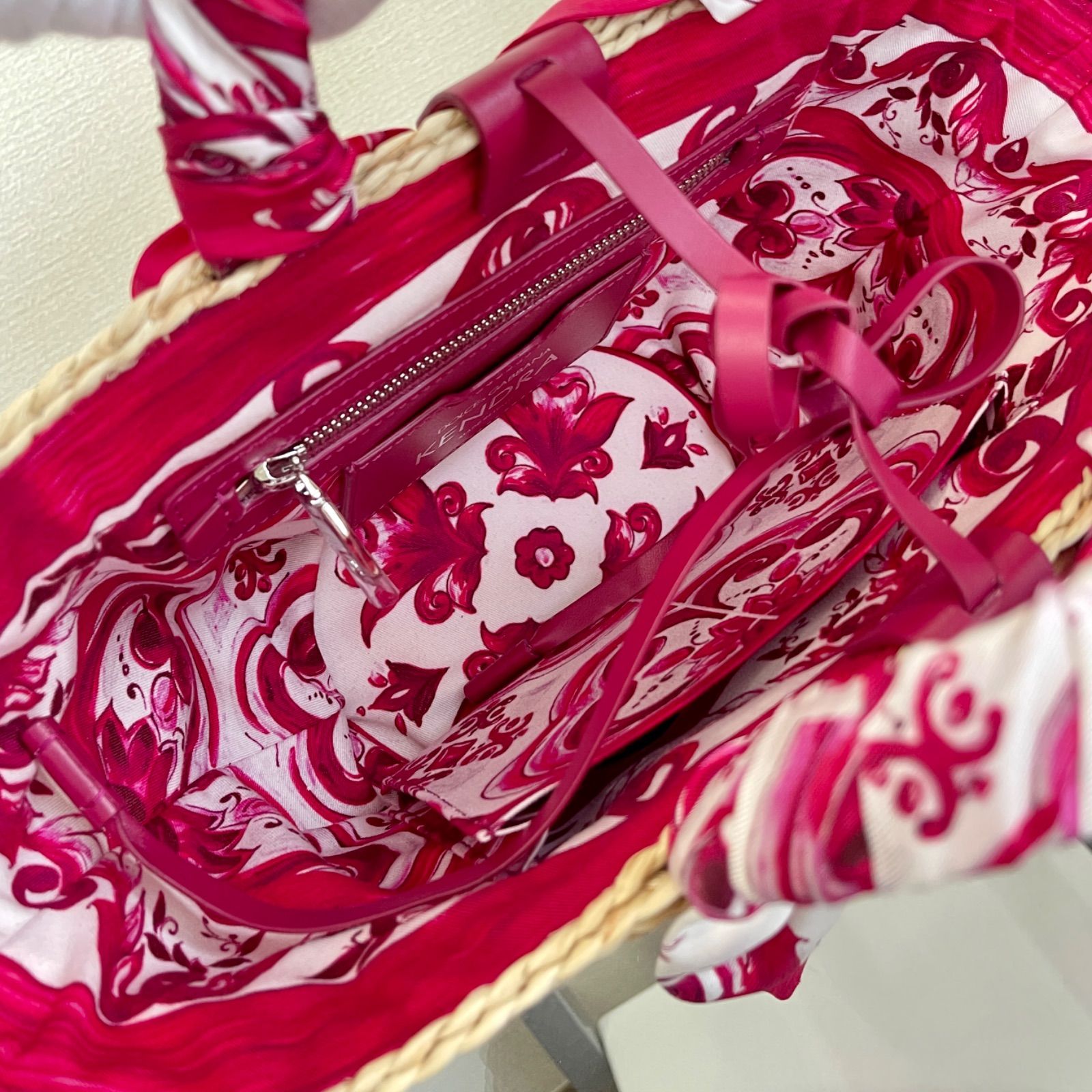 【新品】Dolce&Gabbana ミニケンドラショッピングバッグ かごバッグ