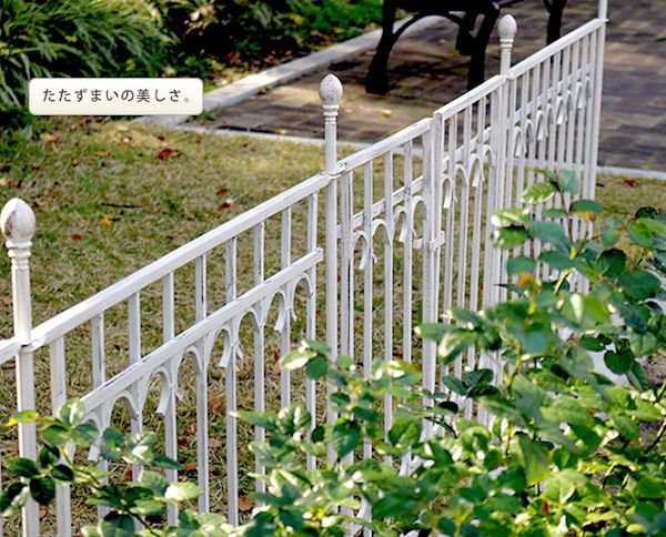 アイアンフェンスゲートセット ガーデンフェンス ゲート 間仕切り（472） アイアンフェンスゲートセット ガーデンフェンス ゲート 間仕切り（472