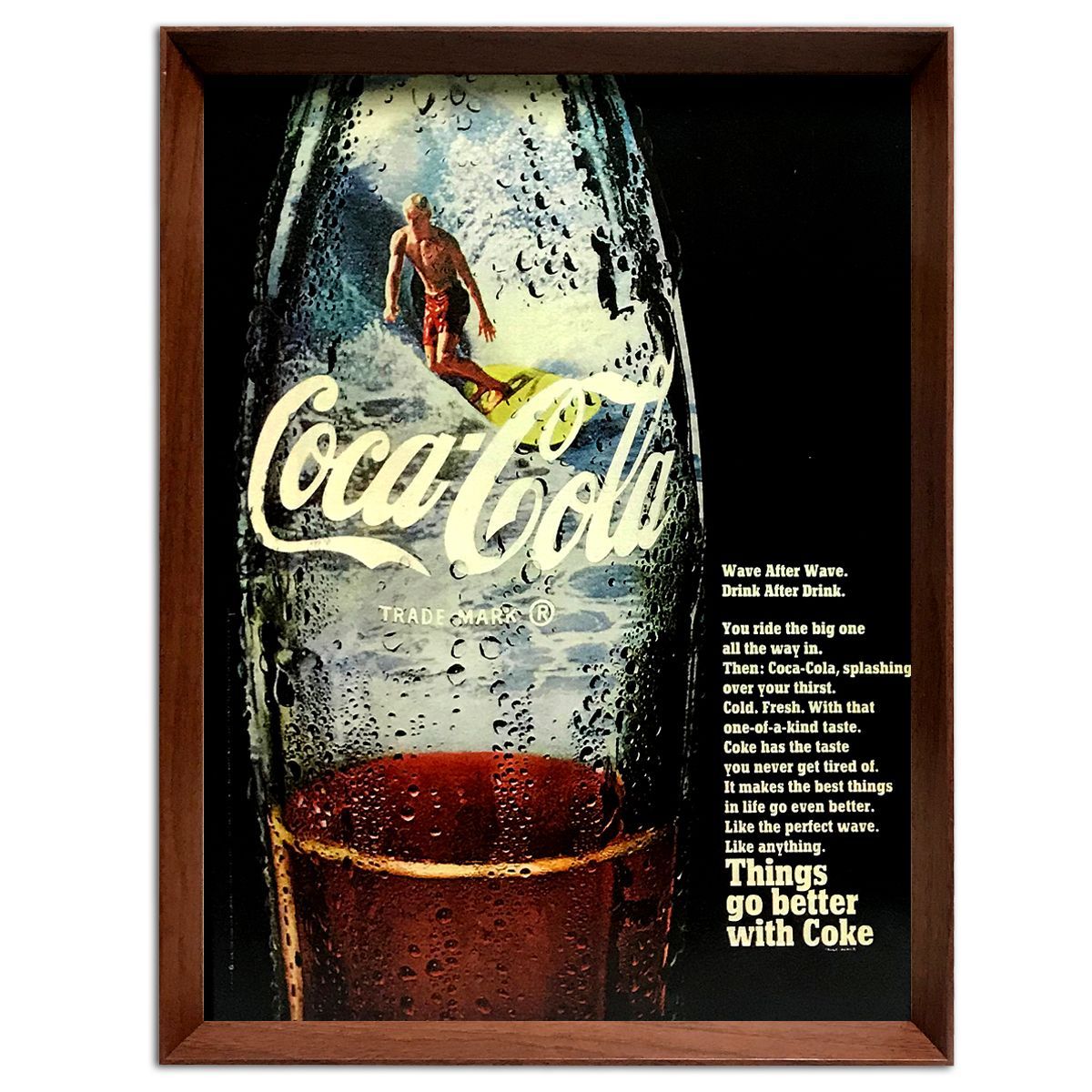 コカ・コーラ サーフィン 1960年代 アメリカ ヴィンテージ 雑誌 広告