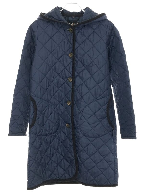 LAVENHAM ロングコート ネイビー 36 LAVENHAM ラベンハム brundon キルティングロングコート
