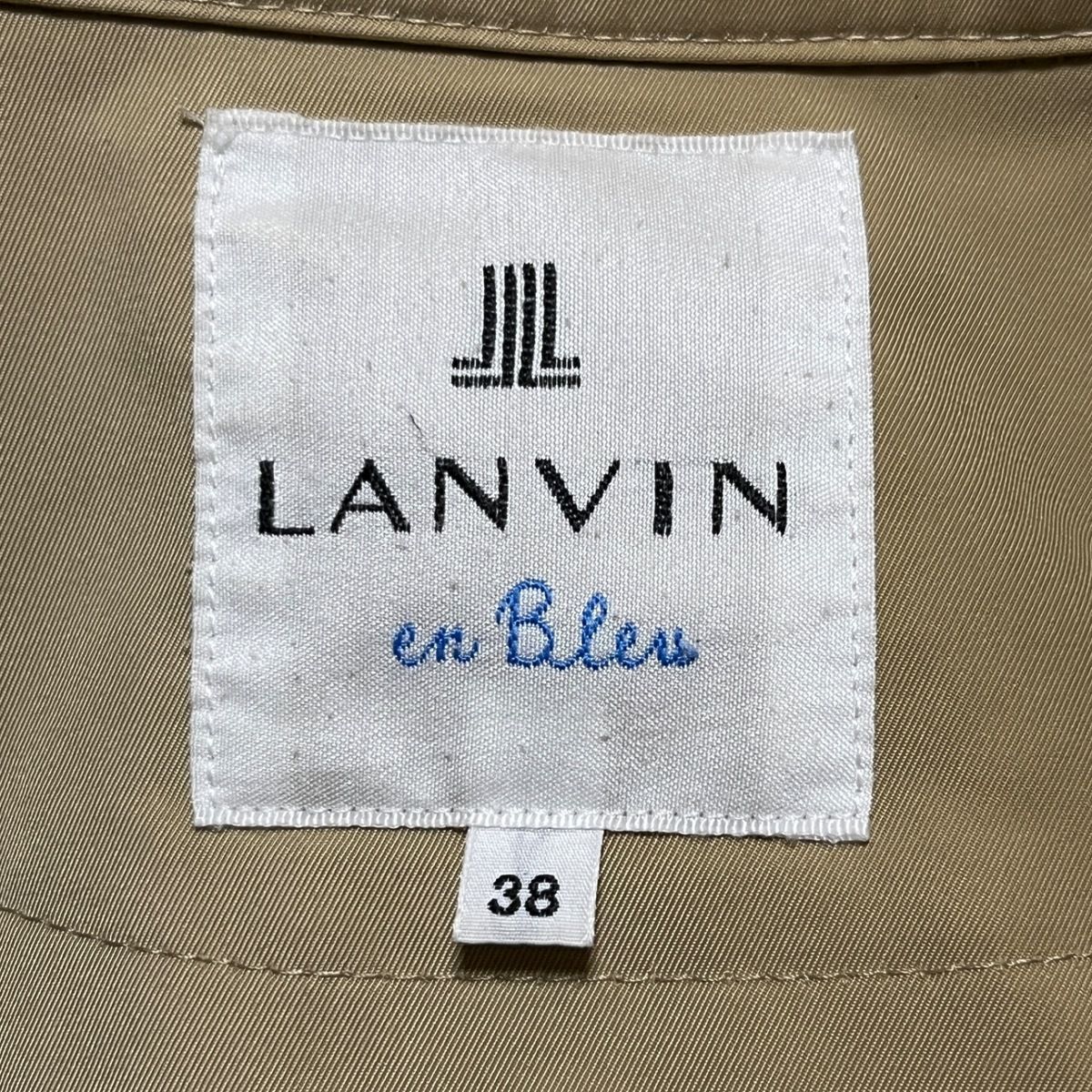 LANVIN en Bleu(ランバンオンブルー) トレンチコート サイズ38 M