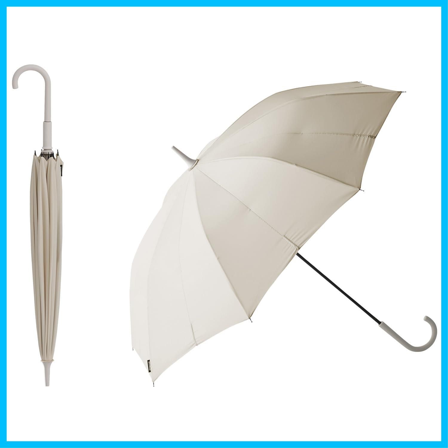 マーナ marna Shupatto アンブレラ 手を濡らさずまとまる 58 cm ボタンレス シュパット メンズ レディース 兼用 晴雨兼用 傘 雨傘 長傘