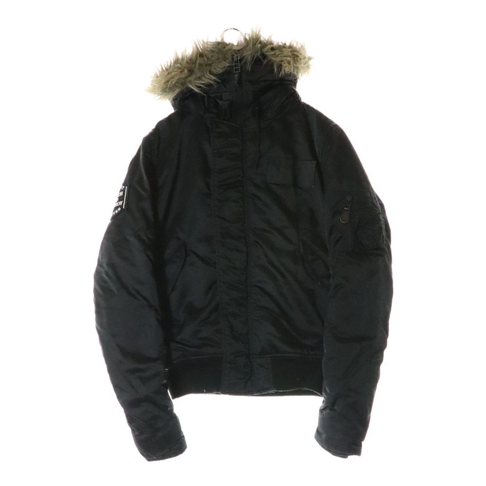 ヒステリックグラマー N-3B ミリタリージャケット ファー ブラック N