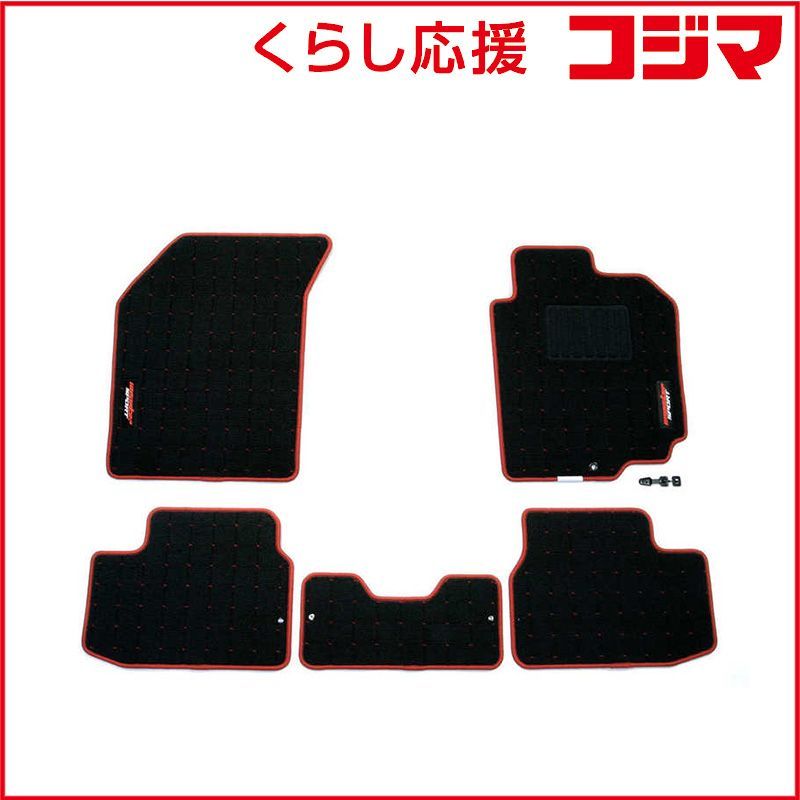 未開封 MONSTERSPORT フロアマット Type-2 スイフトスポーツ ZC31S MT車用 ブラック×レッド 894502-4650M ♥ 送料無料