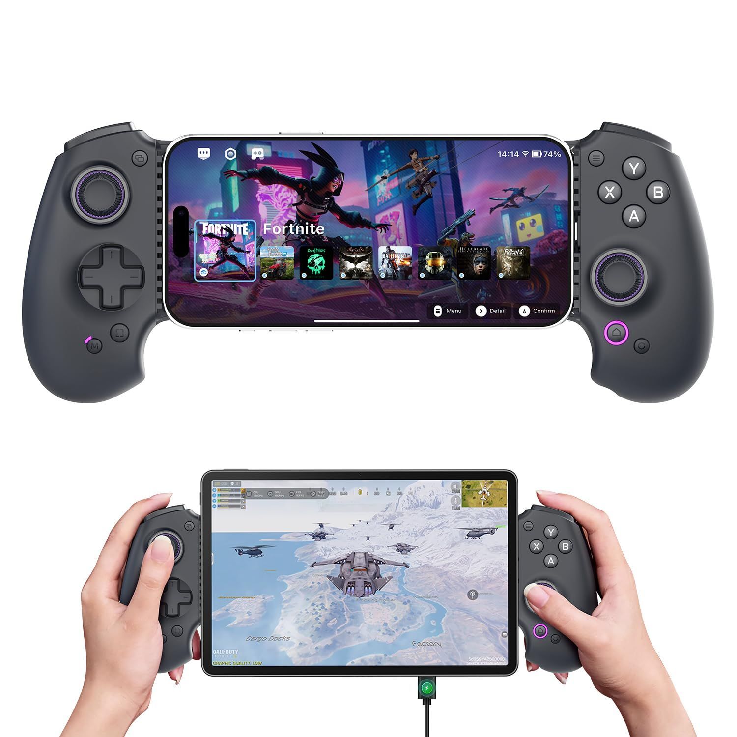 商品 | | ドリフト防止無線コントローラ トリガー付きスマホコントローラー 6軸ジャイロセンサー 高速接続 USB-C 6|7 Android タブレット| Mini Serie用 iPad Minecraft|原神|CODモバイル対応 対応iPhon