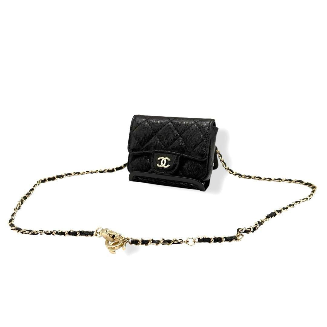 シャネル 2way ベルトバッグ キャビアスキン マトラッセ 3785