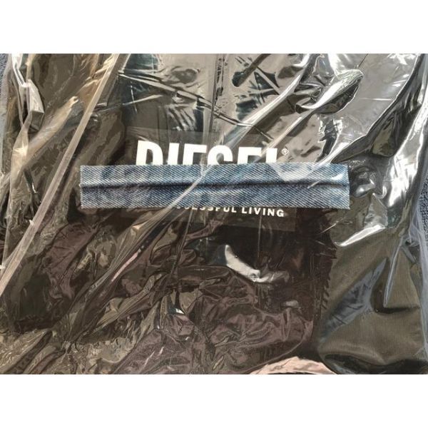 ディーゼル DIESEL パーカー L ボックスロゴ デニムテープ A01049 