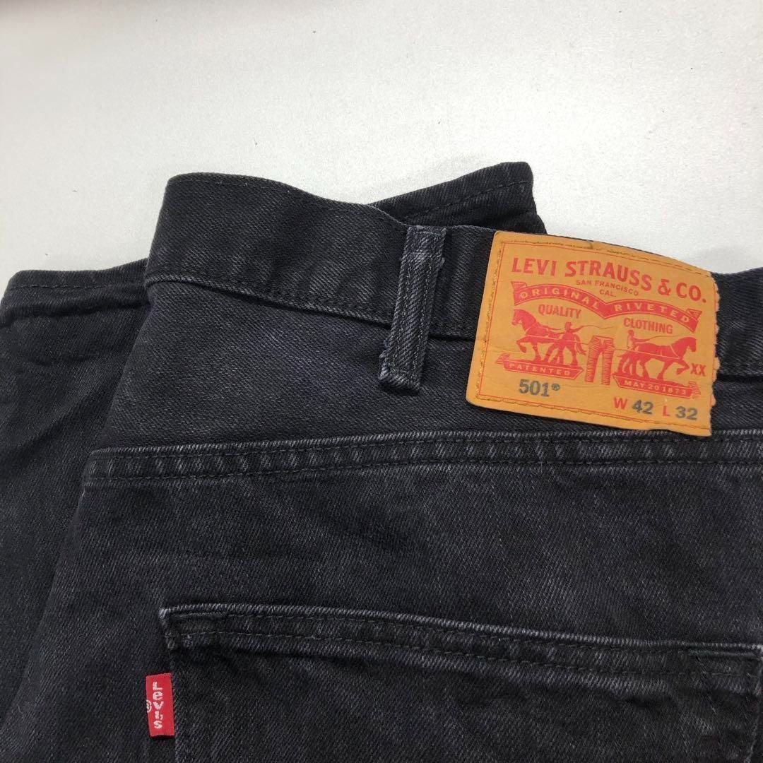 Levi s501xx W42L32 ブラックデニム メンズ2XL