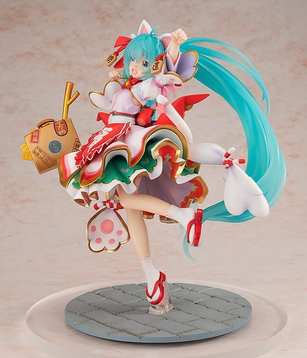 キャラクター・ボーカル・シリーズ01 初音ミク 初音ミク 招きミクver. 1/7スケール プラスチック製 塗装済み完成品フィギュア