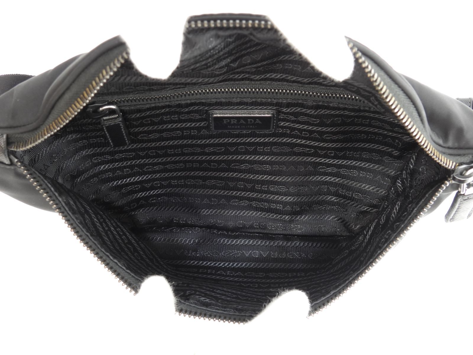 小売業者 PRADA テスート トート ボストンバッグ 黒 NERO ロック金具