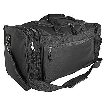 Black) - DALIX 50cm Sports Duffle Bag w Mesh and Valuables Pockets