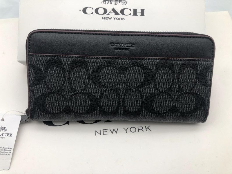 コーチ COACH 長財布 財布 シグネチャー アコーディオンラウンドジップウォレット新品f050 F25517