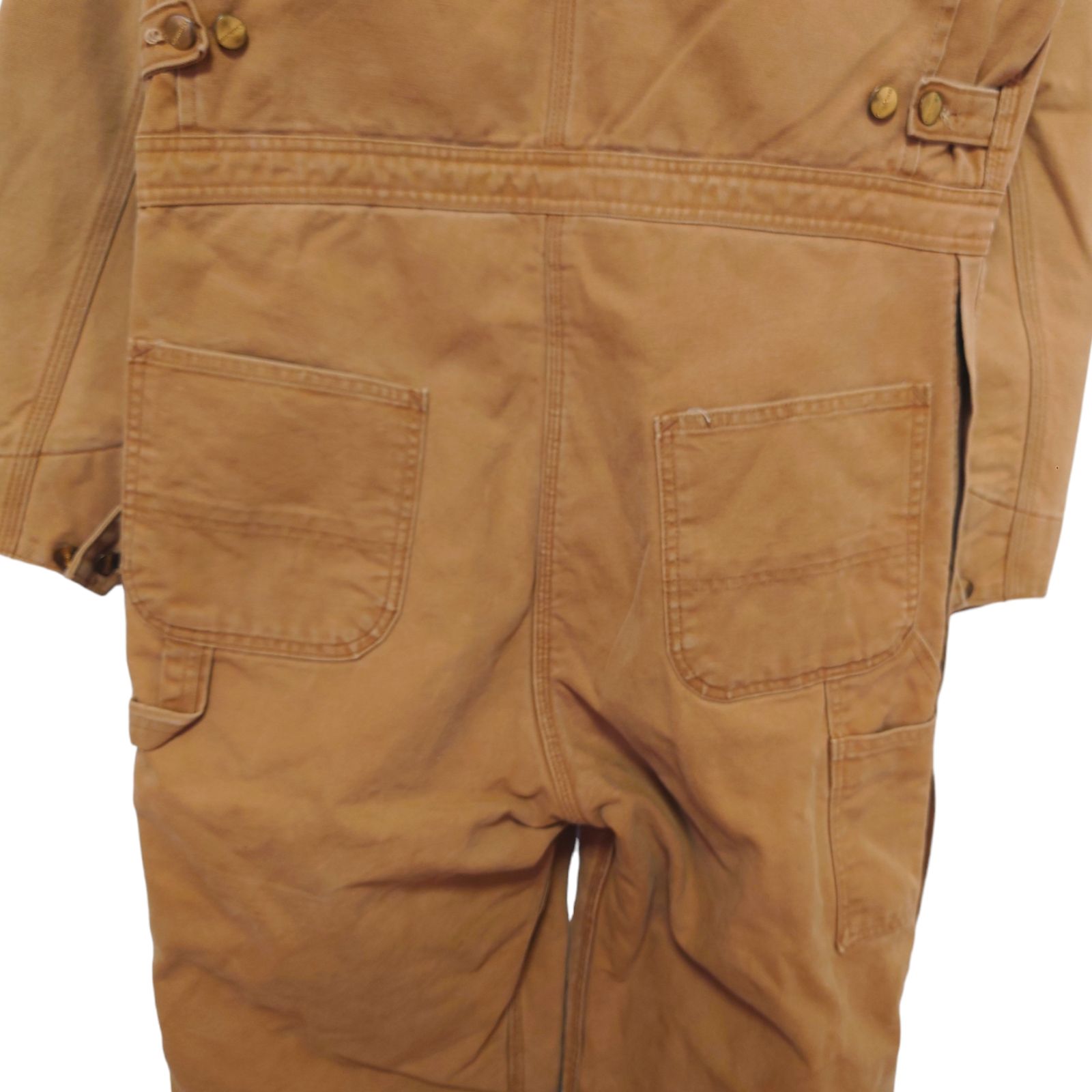 Carhartt】USA製コーデュロイ襟 ダック ジャンプスーツ ツナギ S
