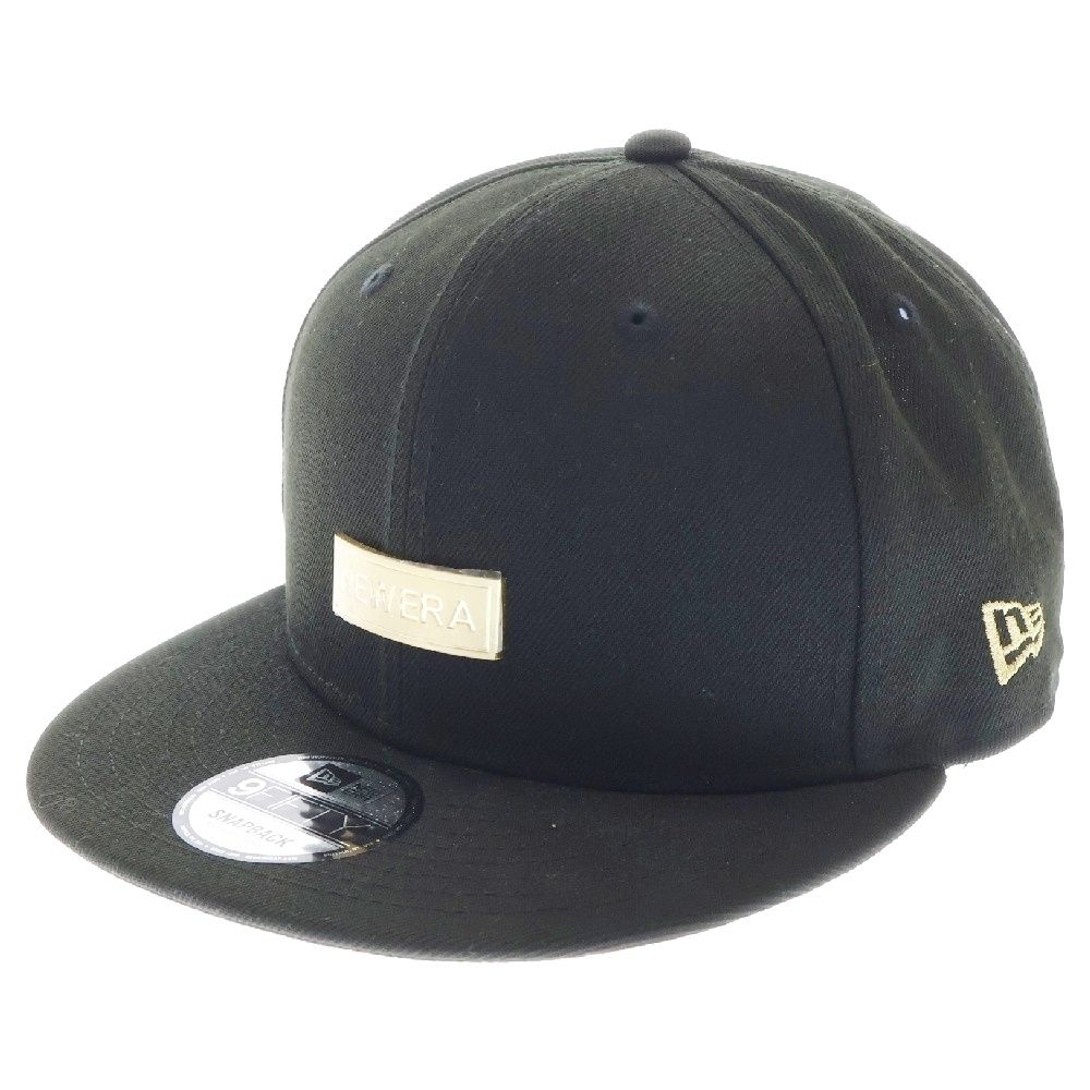 NEW ERA (ニューエラ) 9FIFTY Metal Plate Cap メタルプレートロゴ ベースボールキャップ 帽子 ブラック