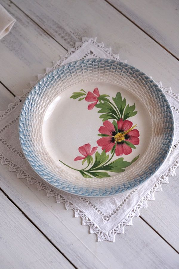 フランスアンティークサンタマンSt-Amandの デザート皿W20cm gc-1099 注文