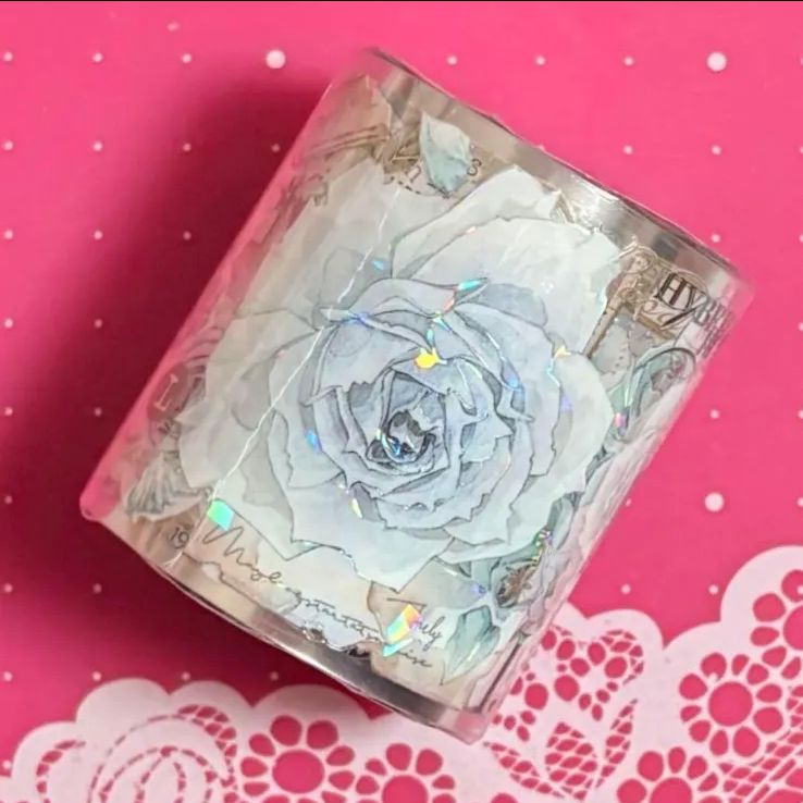 贝壳光 5.5cm×10m 青山词 海外マスキングテープ 海外マステ