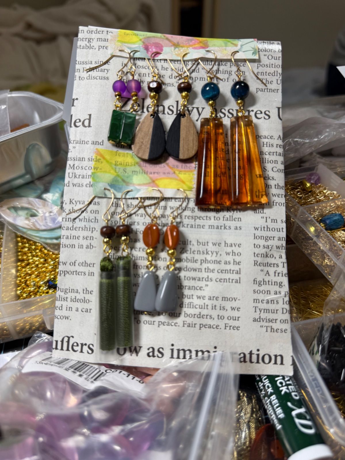 03 ハンドメイドピアス　そら 発送前画像 ハンドメイドピアス ハンドメイド・手芸 ピアス 【公式通販】