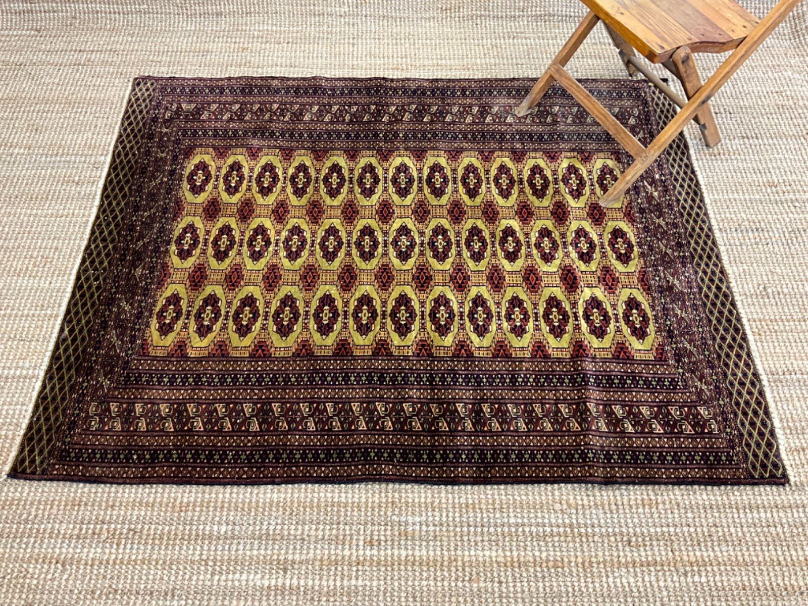 ヴィンテージラグ パキスタン絨毯 159cm×123cm 手織り絨毯 L006 - メルカリ