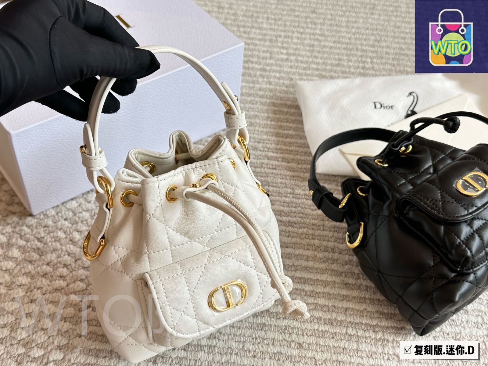 今日特価】Dior ディオール ディオールカロ 羊皮革を使用し