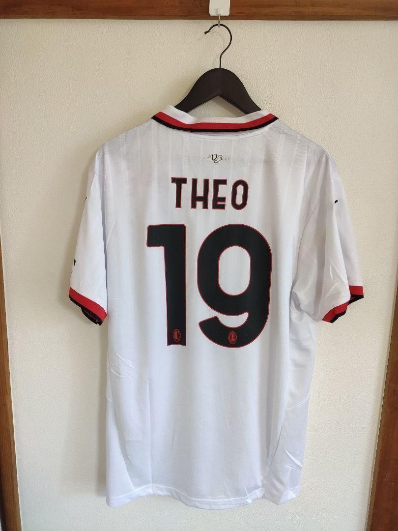 新品 ACミラン ユニフォーム アウェイ 24-25 #19テオ サッカー ジャージ 半袖 サッカー ジャージ S-XXL