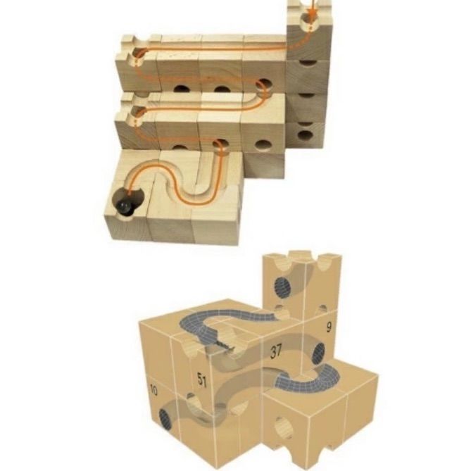 中古】ビー玉 積み木 cublock