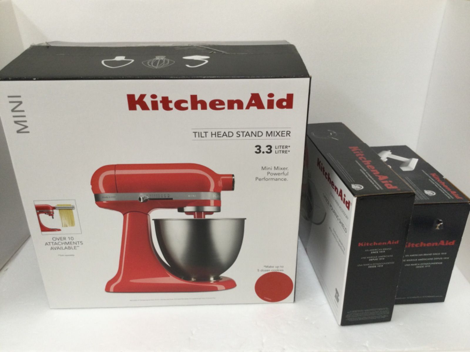 KitchenAid スタンドミキサー フードグラインダー 注入用カバー付き エンパイヤレッド
