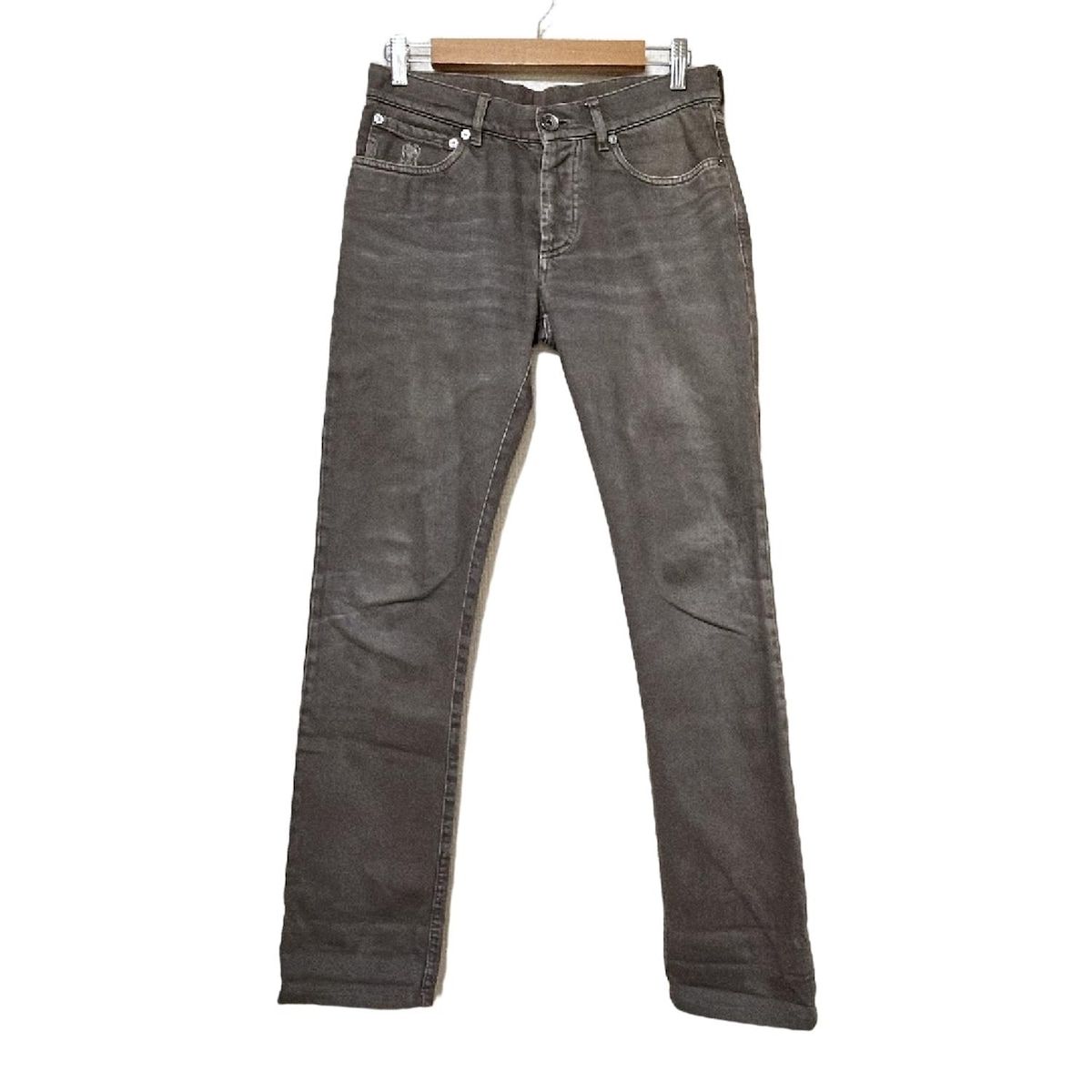 BRUNELLO CUCINELLI ブルネロクチネリ ジーンズ サイズ44 L レディース - ダークグレー フルレングス|ボタンフライ