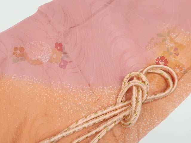 一輝堂】リサイクル着物 和装小物 帯締め帯揚げセット 丸組 金糸