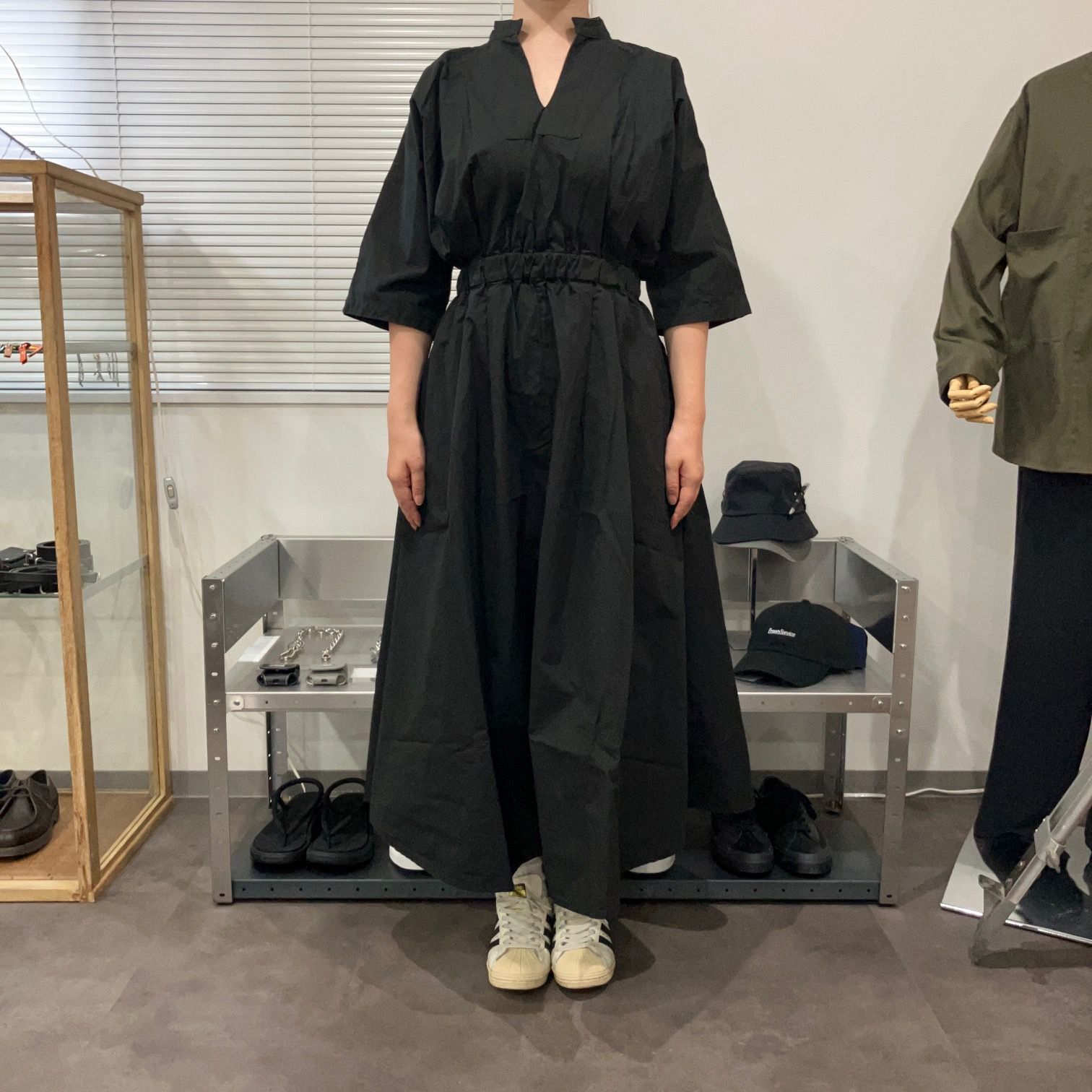 MEYAME メヤメ COTTON DRESS BLACK コットンドレス 新品 - メルカリ