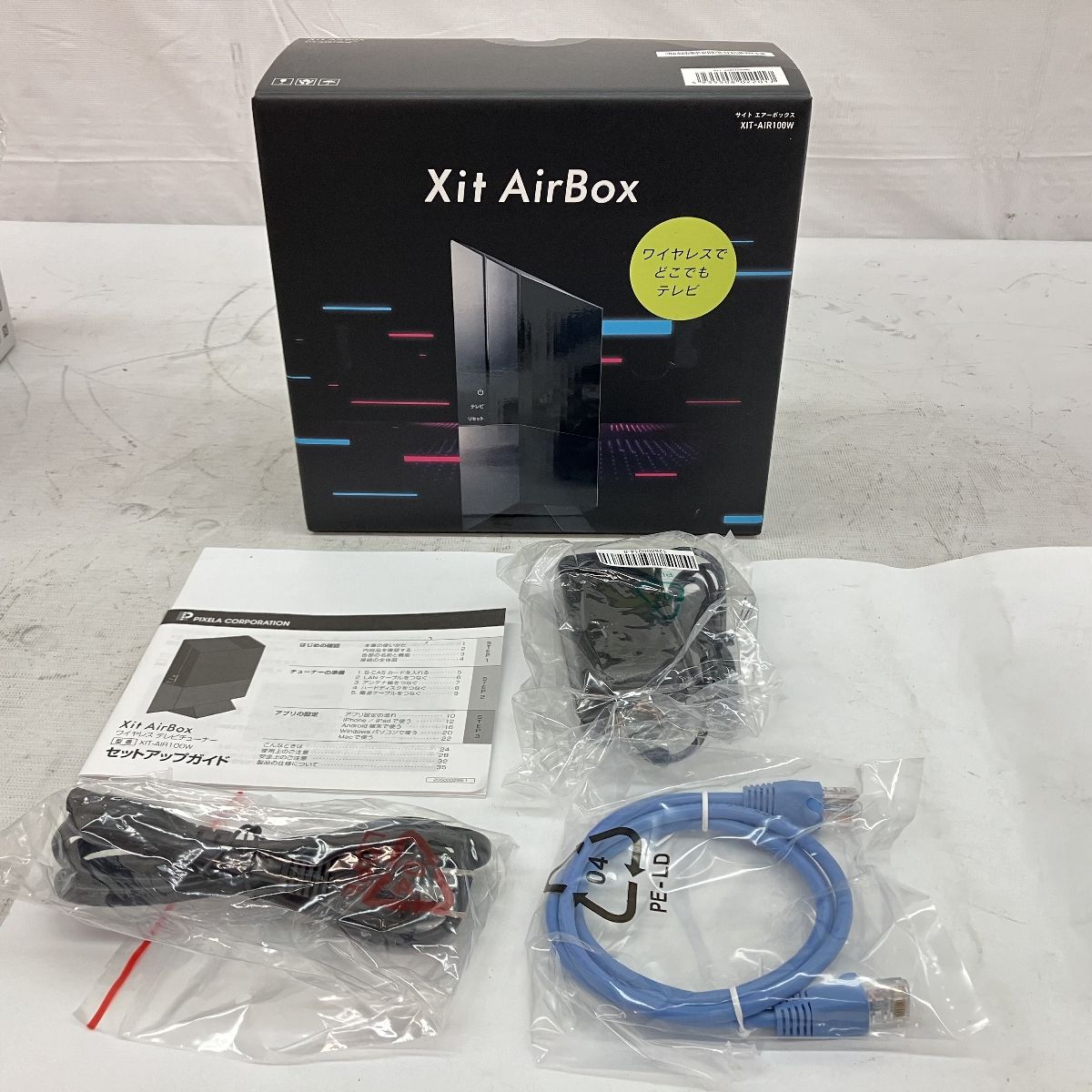 PIXELA Xit AirBox XIT-AIR100W ワイヤレス TV チューナー パソコン スマートフォン 向け ピクセラ 未使用  C9085262 - メルカリ