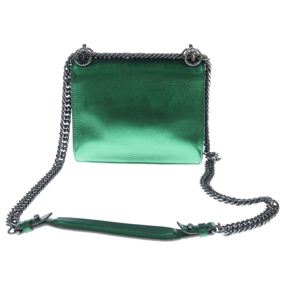 FENDI (フェンディ) キャナイ ミニ メタリック レザーチェーン