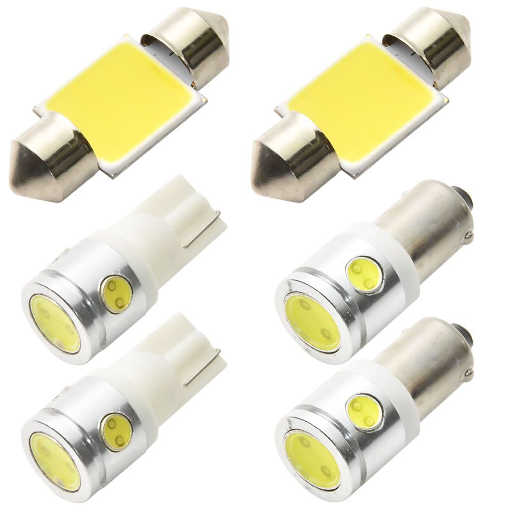 ドア片開き グランドハイエース H11.8-H14.5 マジ明るいCOB LEDルームランプ 電球 6点