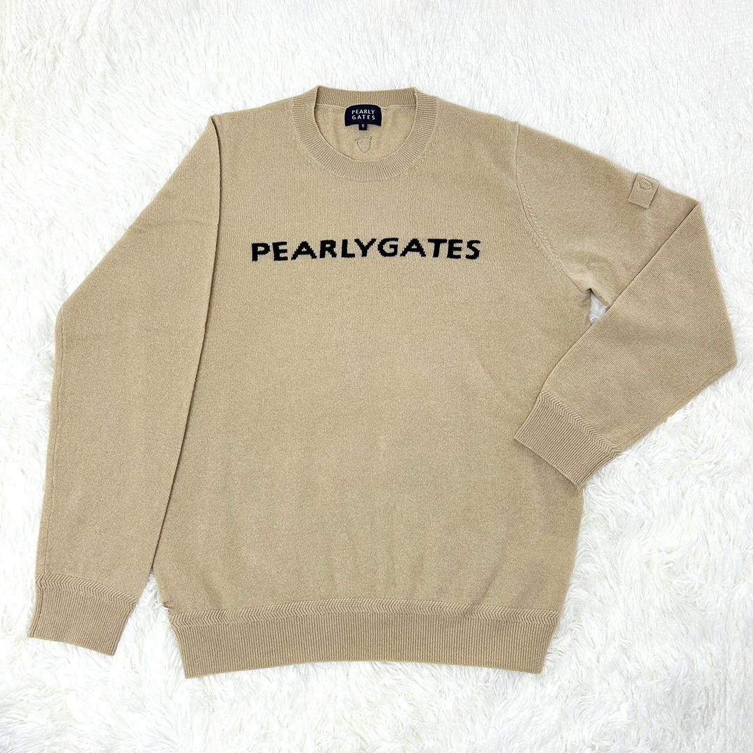 PEARLYGATES パーリーゲイツ カシミヤ100% クルーネックセーター 