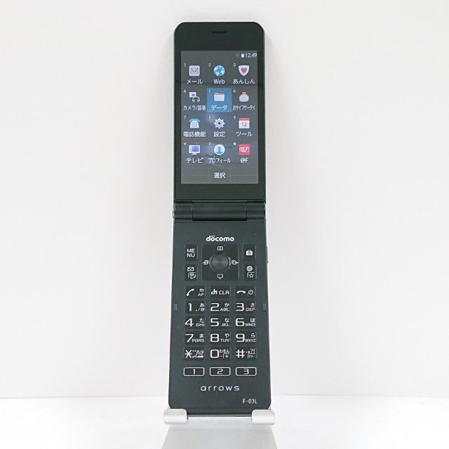 arrows ケータイ F-03L ドコモ ブラック 送料無料 本体 c12451