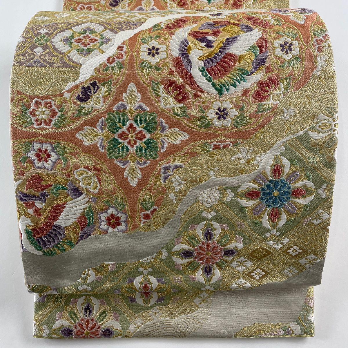 刺繍 六通 袋帯 金糸 正絹 未使用品 袋帯 美品 逸品 雅楽器集め 刺繍 金糸 黒 六通 正絹 中古 : リユース