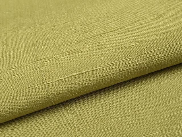 平和屋本店□極上 紬 色無地 鶯色 伊勢丹扱い 逸品 未使用 CYAA1867s5