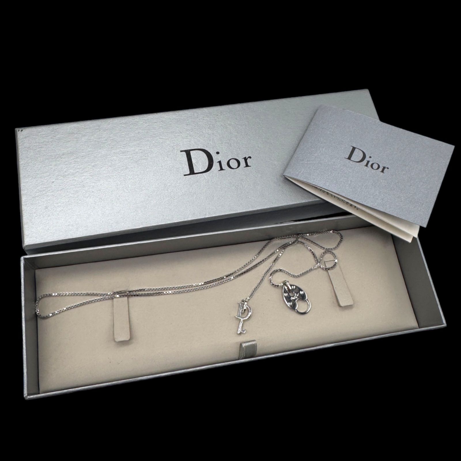 極美品 希少 Christian Dior クリスチャンディオール ハートロック 鍵