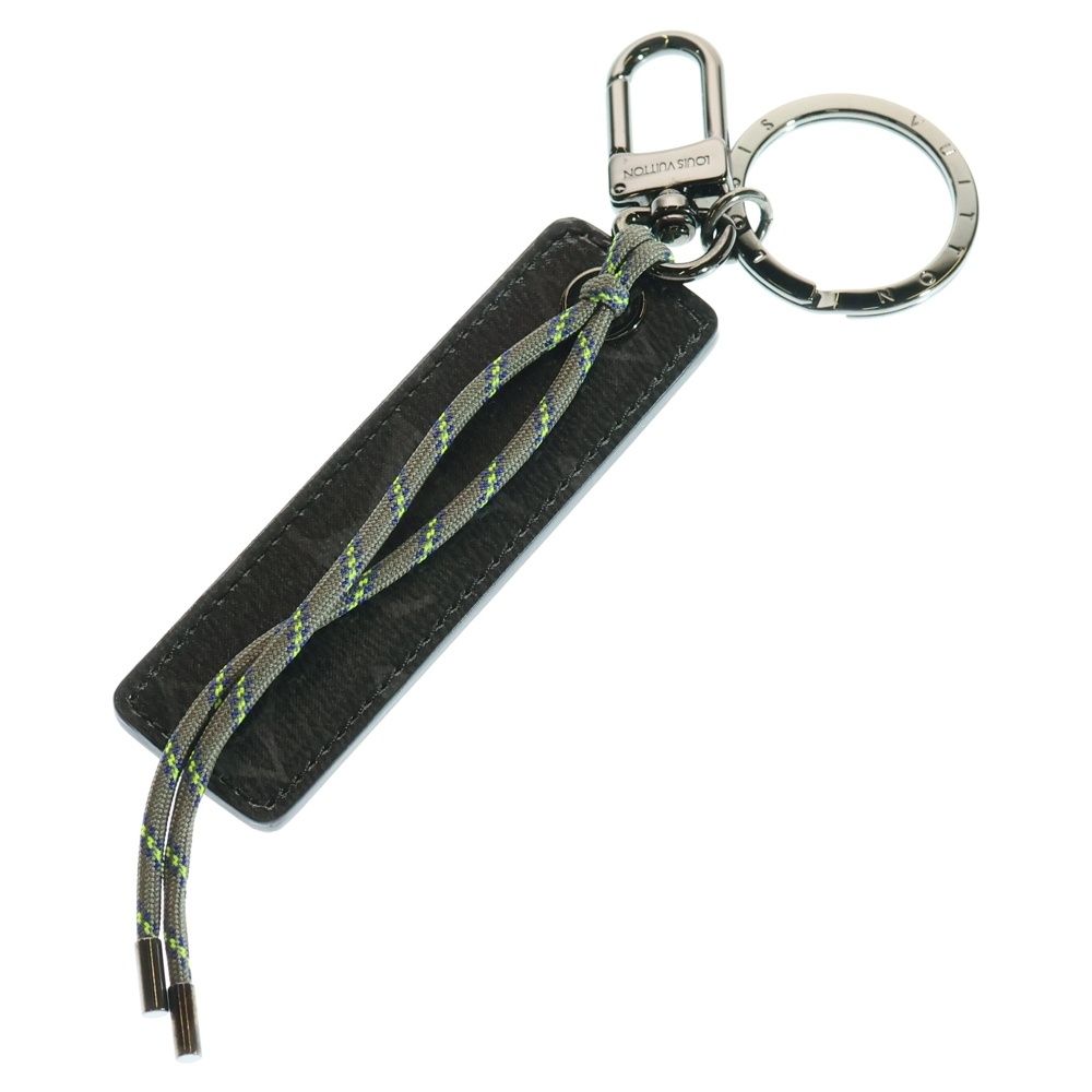 LOUIS VUITTON ルイヴィトン ポルトクレ タグモノグラムフルオ バッグチャーム キーホルダー ブラック MP 0929