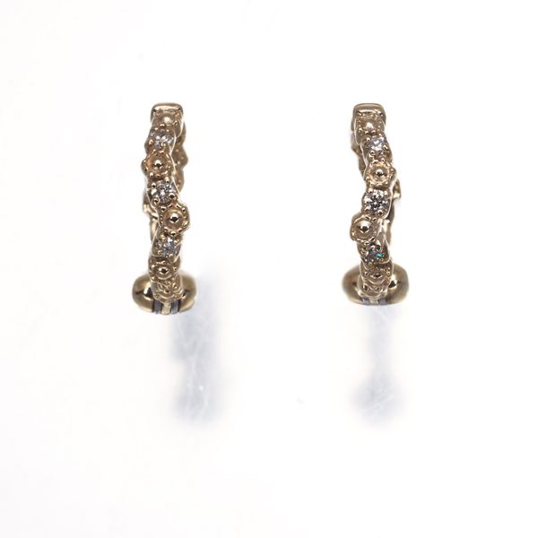 アガット イヤリング ダイヤ ダイヤモンド K10YG 176320