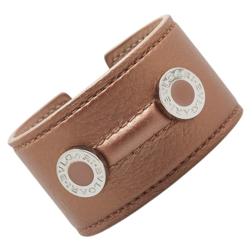 ブルガリ ブルガリブルガリ ベージュ シルバー レザー メタル レディース BVLGARI 1-0205541