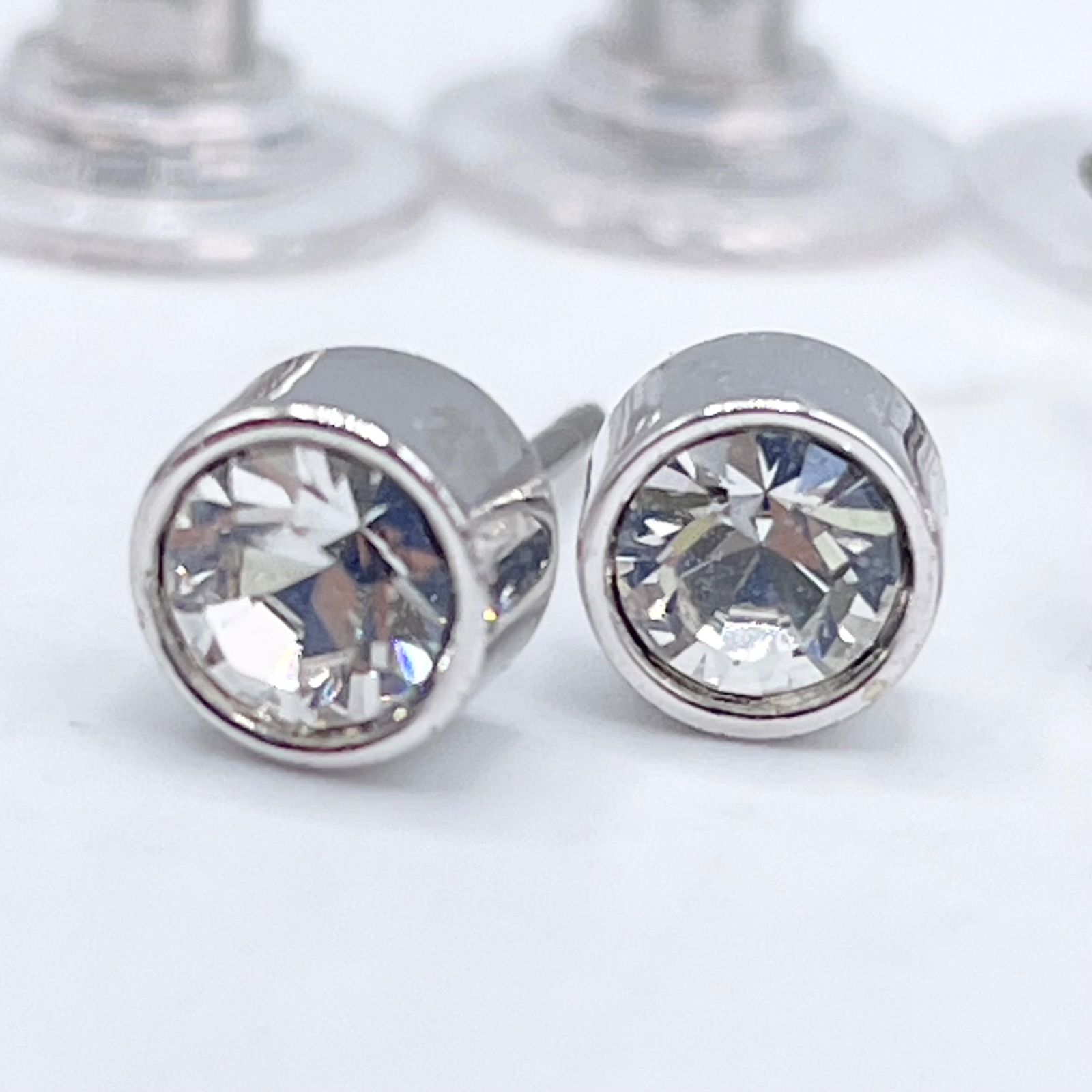 SWAROVSKI スワロフスキー ピアス2個セット クリスタル ピンクストーン