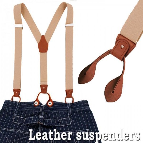 サスペンダー ボタン式 ヴィンテージ スタイル ズボン吊り ジーンズ ペインターパンツ カーペンター パンツ アメリカン クラシック ワーク系 アメカジ レトロスタイル ストリート ミドル シニア エージ 大人 40代 50代 60代 中高年