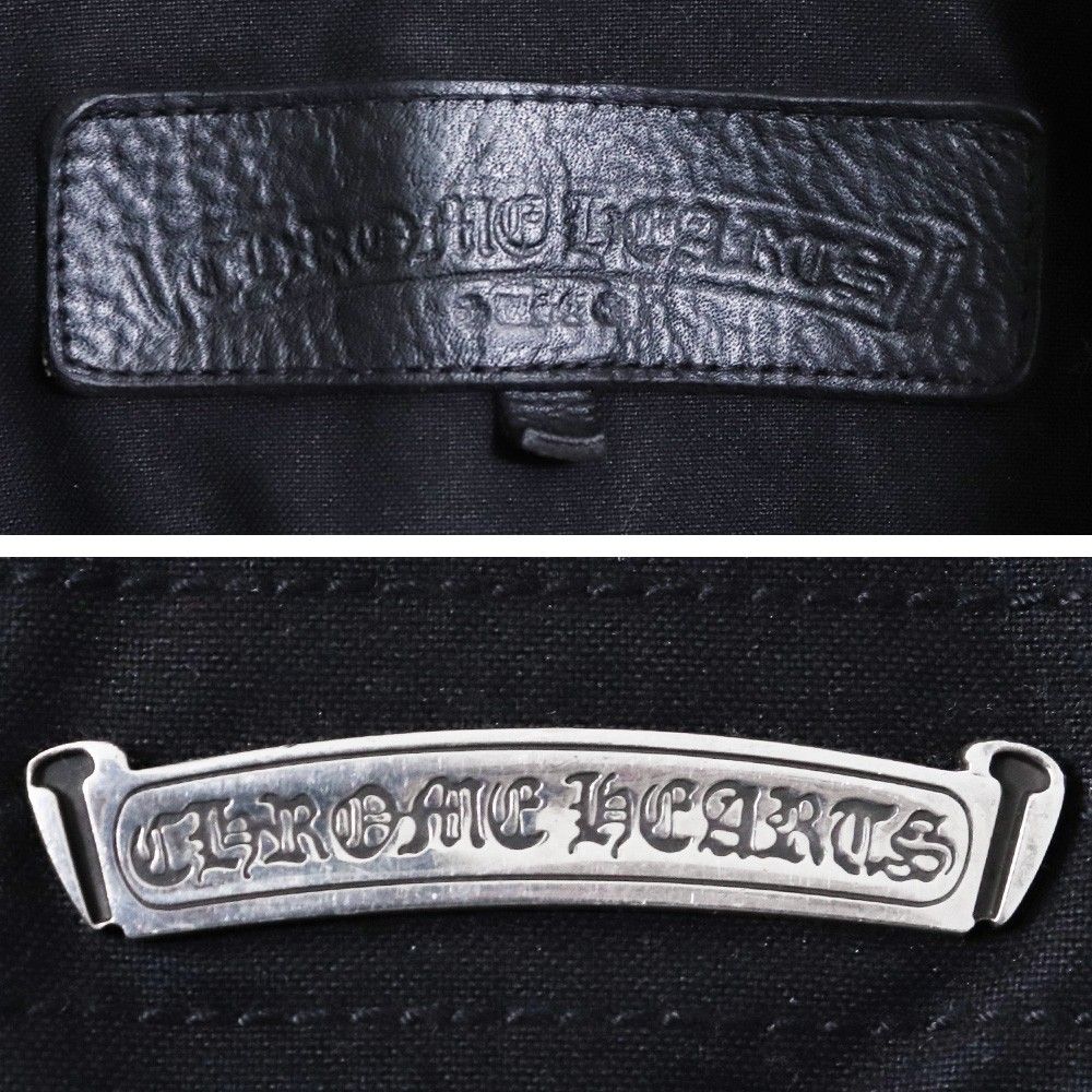 CHROME HEARTS ワックスドコットンクロスボールボタンPコート Mサイズ