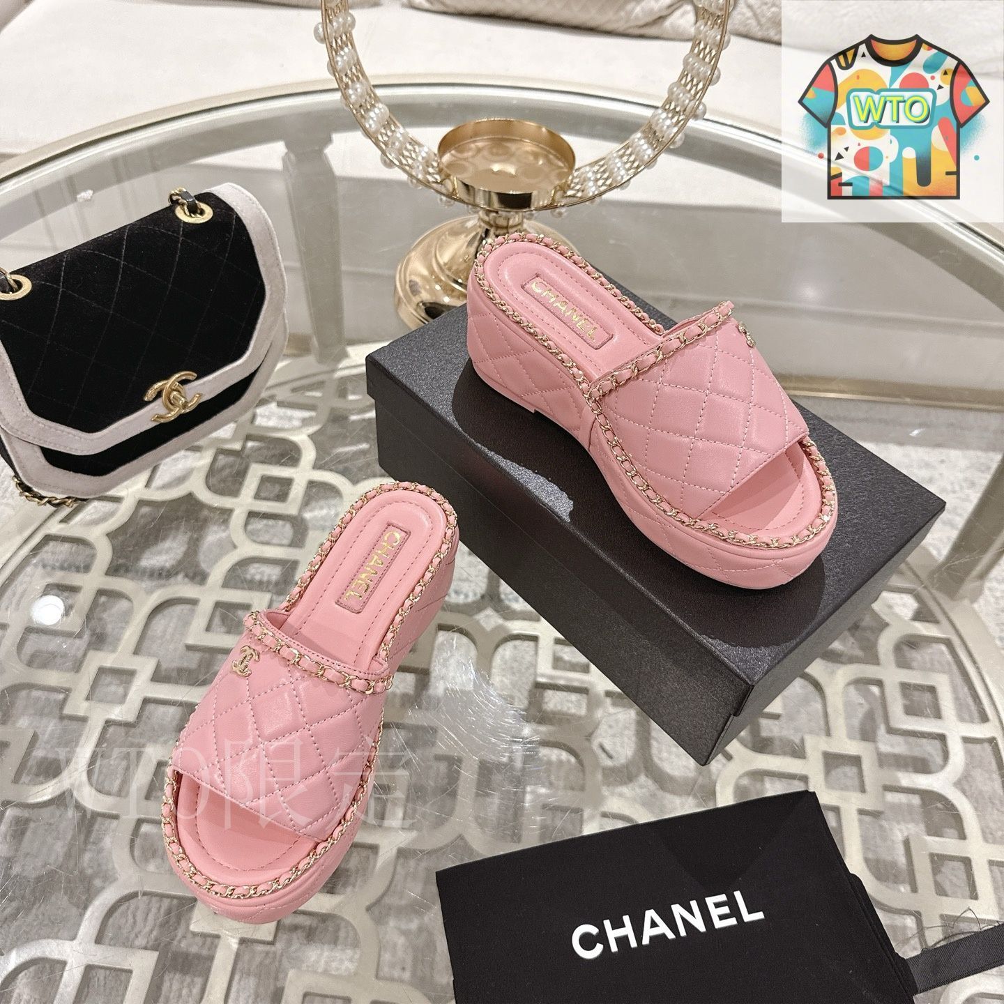 【25SS】CHANEL ビーチサンダル ビーチサンダル - スウェード キッドスキン、ホワイト
